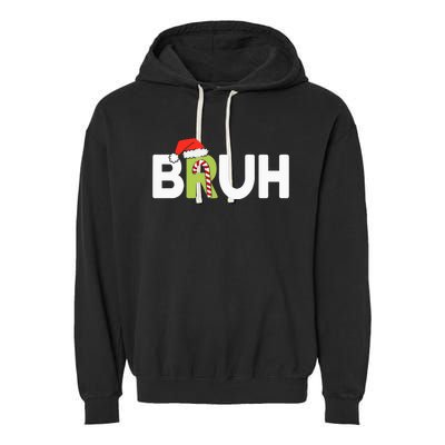 Bruh Christmas Garment-Dyed Fleece Hoodie