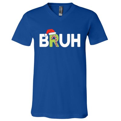 Bruh Christmas V-Neck T-Shirt