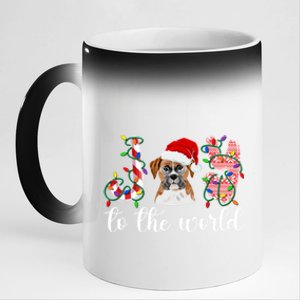 Boxer Christmas Boxer Dog Xmas Party Boxer Meaningful Gift 11oz Black Color Changing Mug