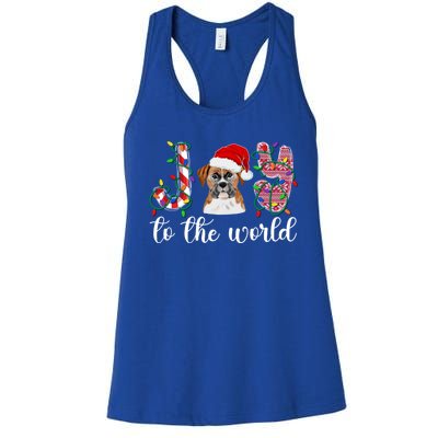 Boxer Christmas Boxer Dog Xmas Party Boxer Meaningful Gift Women's Racerback Tank