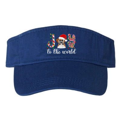 Boxer Christmas Boxer Dog Xmas Party Boxer Meaningful Gift Valucap Bio-Washed Visor