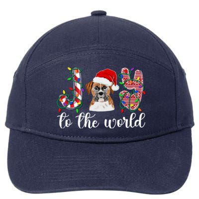 Boxer Christmas Boxer Dog Xmas Party Boxer Meaningful Gift 7-Panel Snapback Hat