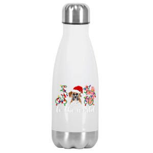 Boxer Christmas Boxer Dog Xmas Party Boxer Meaningful Gift Stainless Steel Insulated Water Bottle