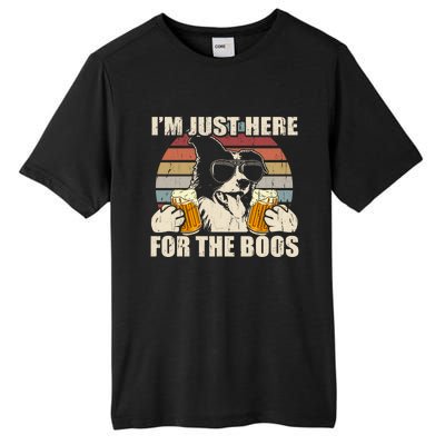 Border Collie Beer Im Just Here For The Boos Funny Meaningful Gift Tall Fusion ChromaSoft Performance T-Shirt