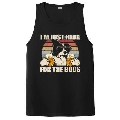 Border Collie Beer Im Just Here For The Boos Funny Meaningful Gift PosiCharge Competitor Tank