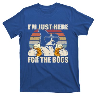 Border Collie Beer Im Just Here For The Boos Funny Meaningful Gift T-Shirt