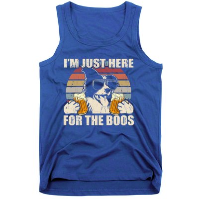 Border Collie Beer Im Just Here For The Boos Funny Meaningful Gift Tank Top