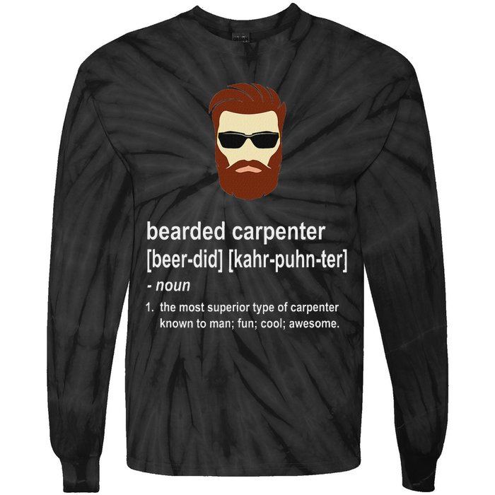 Beard Carpenter Tie-Dye Long Sleeve Shirt