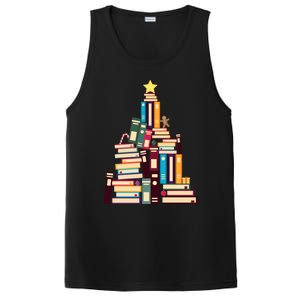 Booklovers Christmas Book Tree Gift PosiCharge Competitor Tank