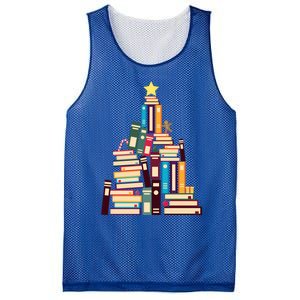 Booklovers Christmas Book Tree Gift Mesh Reversible Basketball Jersey Tank