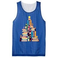 Booklovers Christmas Book Tree Gift Mesh Reversible Basketball Jersey Tank