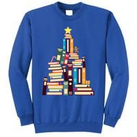 Booklovers Christmas Book Tree Gift Tall Sweatshirt