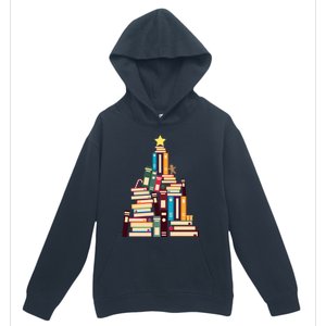 Booklovers Christmas Book Tree Gift Urban Pullover Hoodie