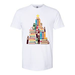 Booklovers Christmas Book Tree Gift Softstyle CVC T-Shirt