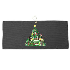 Booklovers Christmas Book Tree Cool Gift Large Microfiber Waffle Golf Towel