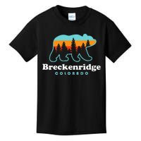 Breckenridge Colorado Bear Mountains Trees Kids T-Shirt