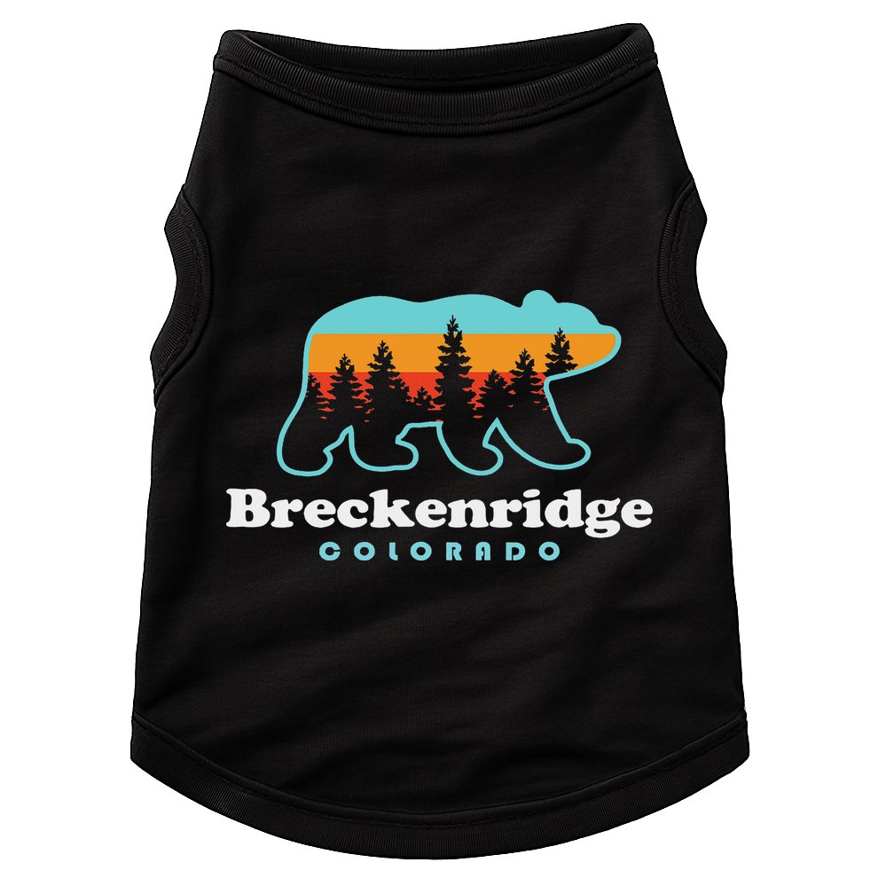 Breckenridge Colorado Bear Mountains Trees Doggie Tank