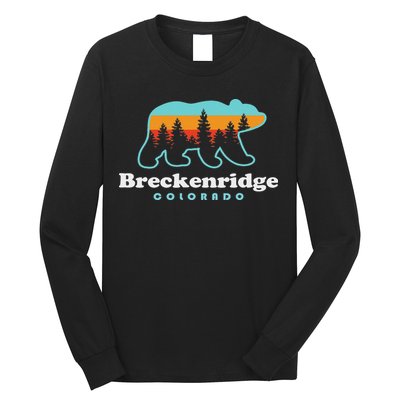 Breckenridge Colorado Bear Mountains Trees Long Sleeve Shirt