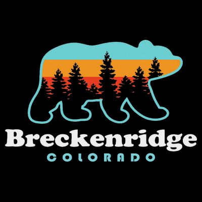 Breckenridge Colorado Bear Mountains Trees T-Shirt