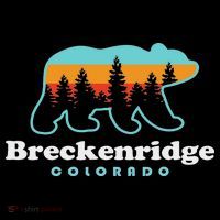 Breckenridge Colorado Bear Mountains Trees Tall T-Shirt