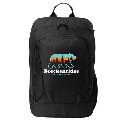 Breckenridge Colorado Bear Mountains Trees City Backpack