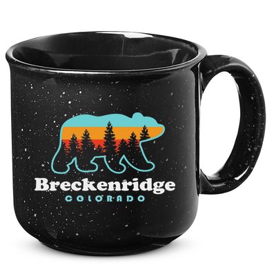 Breckenridge Colorado Bear Mountains Trees 15oz Campfire Ceramic Mug