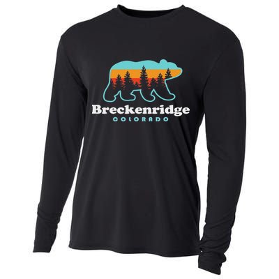 Breckenridge Colorado Bear Mountains Trees Cooling Performance Long Sleeve Crew