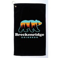 Breckenridge Colorado Bear Mountains Trees Golf Towel