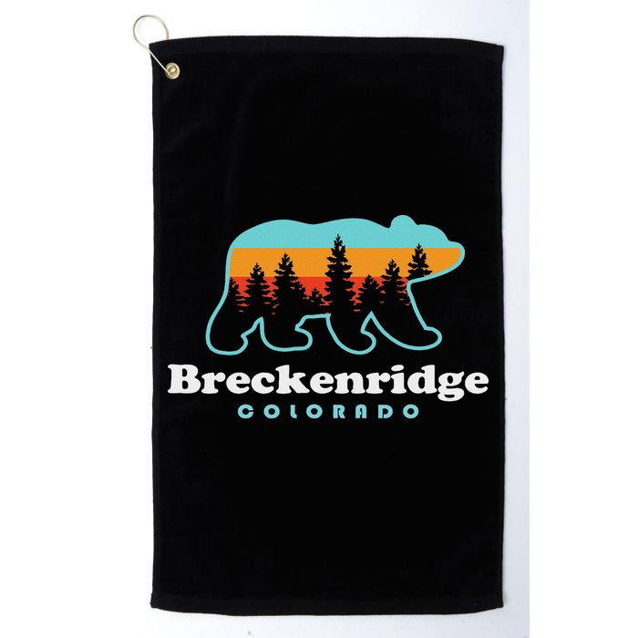 Breckenridge Colorado Bear Mountains Trees Golf Towel