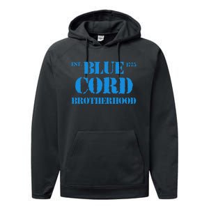 Blue Cord Brotherhood Est. 1775 Infantry Style Performance Fleece Hoodie