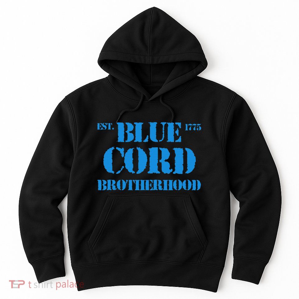 Blue Cord Brotherhood Est. 1775 Infantry Style Hoodie