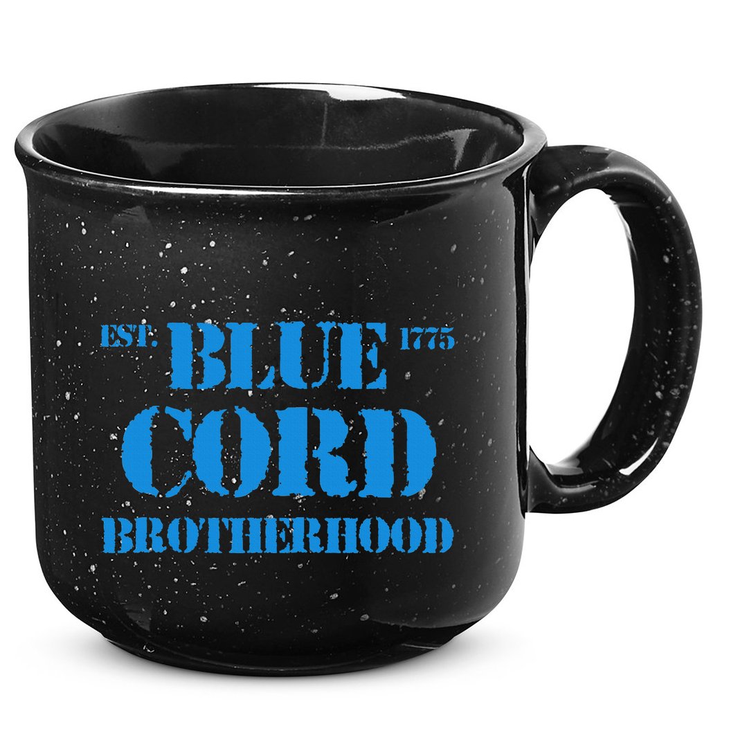 Blue Cord Brotherhood Est. 1775 Infantry Style 15oz Campfire Ceramic Mug