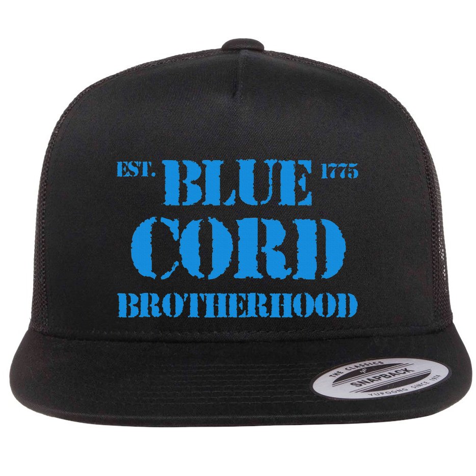 Blue Cord Brotherhood Est. 1775 Infantry Style Flat Bill Trucker Hat
