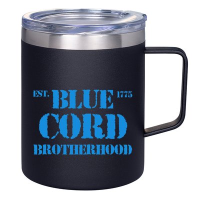 Blue Cord Brotherhood Est. 1775 Infantry Style 12oz Stainless Steel Coffee Mug