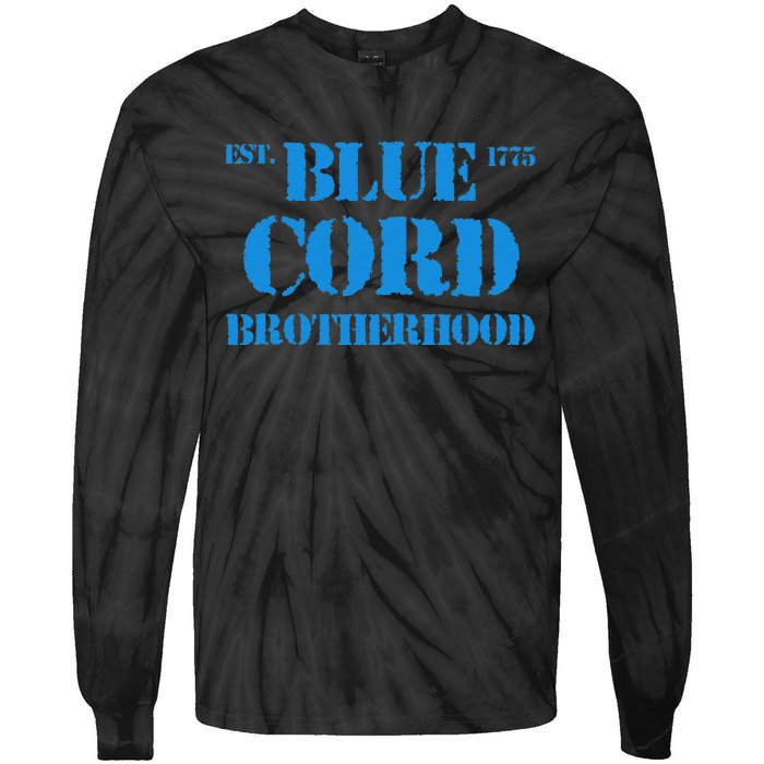 Blue Cord Brotherhood Est. 1775 Infantry Style Tie-Dye Long Sleeve Shirt