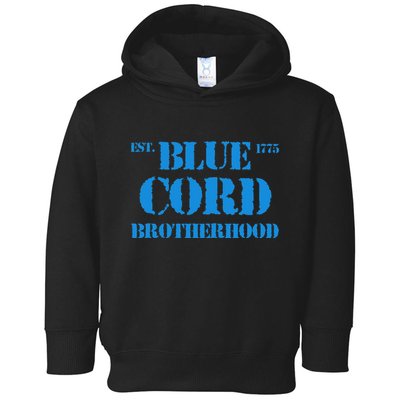 Blue Cord Brotherhood Est. 1775 Infantry Style Toddler Hoodie
