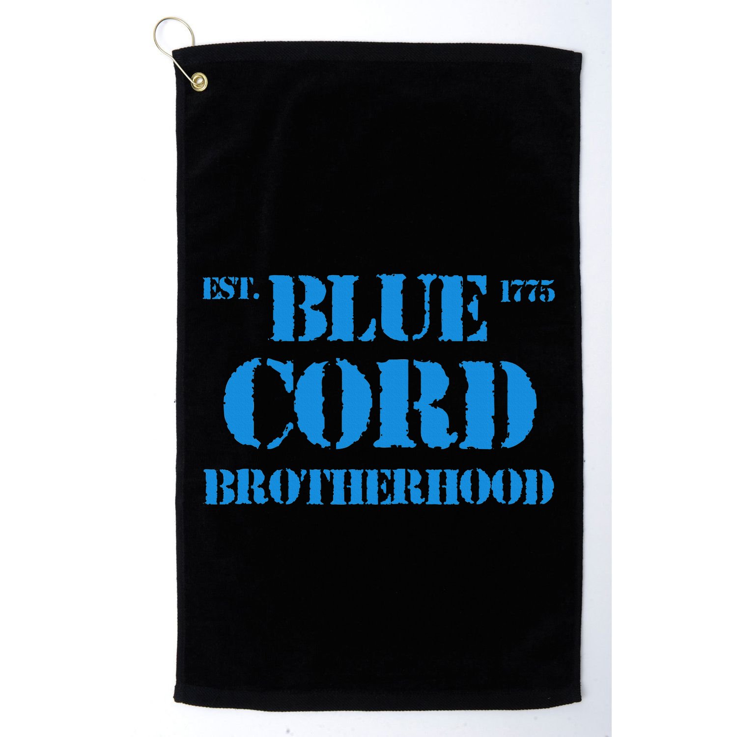 Blue Cord Brotherhood Est. 1775 Infantry Style Golf Towel