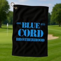 Blue Cord Brotherhood Est. 1775 Infantry Style Golf Towel