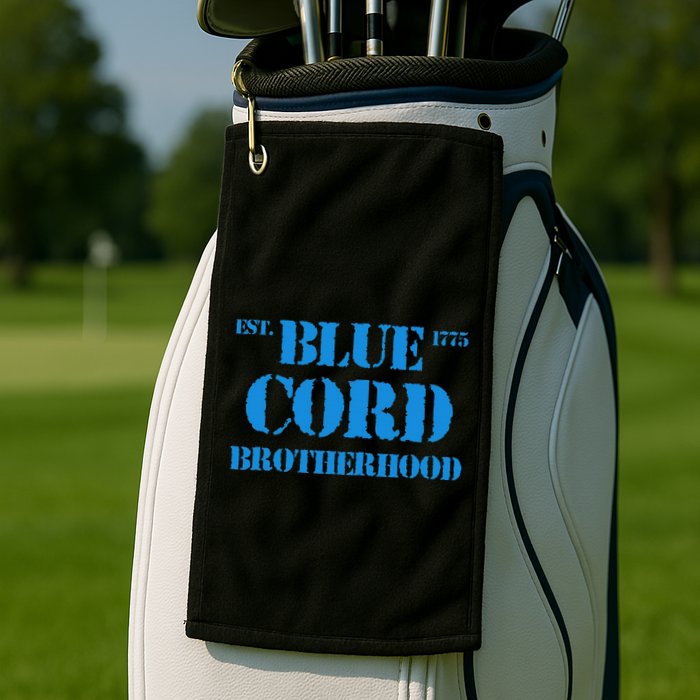 Blue Cord Brotherhood Est. 1775 Infantry Style Golf Towel