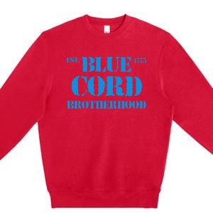 Blue Cord Brotherhood Est. 1775 Infantry Style Premium Crewneck Sweatshirt