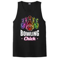 Bowler Chick Bowling Ball Leopard Art Bowling PosiCharge Competitor Tank