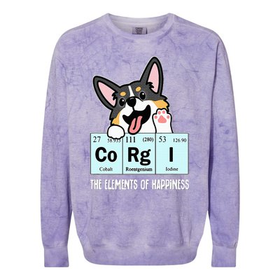 Black Corgi Colorblast Crewneck Sweatshirt