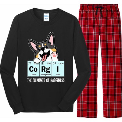 Black Corgi Long Sleeve Pajama Set