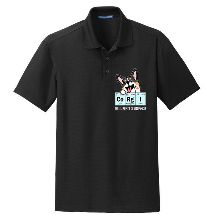 Black Corgi Dry Zone Grid Polo