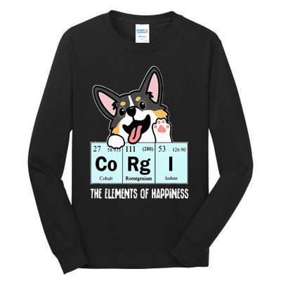 Black Corgi Tall Long Sleeve T-Shirt