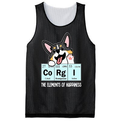 Black Corgi Mesh Reversible Basketball Jersey Tank