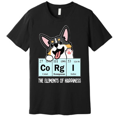 Black Corgi Premium T-Shirt