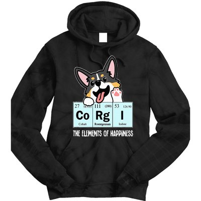 Black Corgi Tie Dye Hoodie