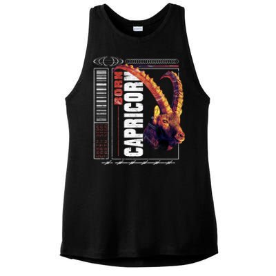 Born Capricorn Ladies PosiCharge Tri-Blend Wicking Tank