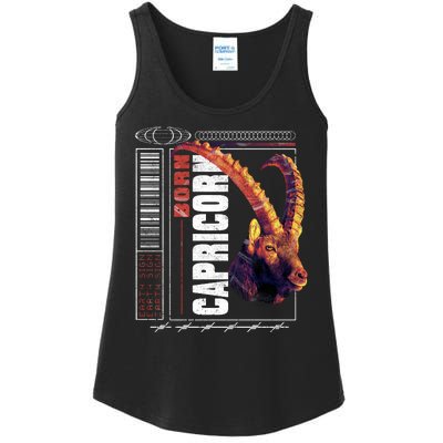 Born Capricorn Ladies Essential Tank